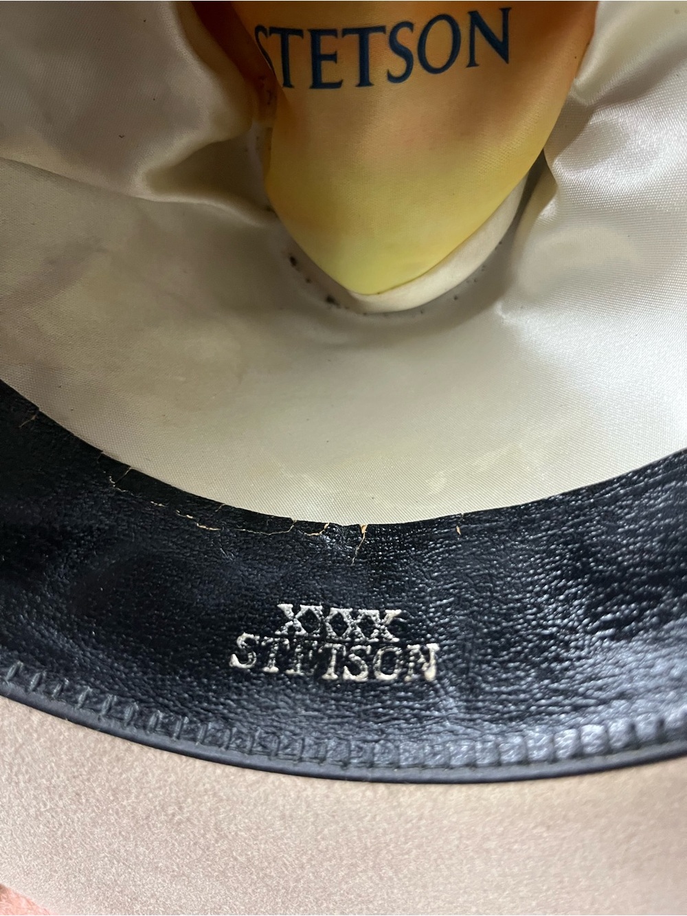 Stetson 7 5/8 Taupe Felt Western Hat. Shape it for u! - Picture 16 of 16